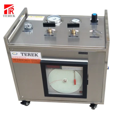 Macchina per prove di pressione idrostatica di marca Terek per prove di scoppio di tubi