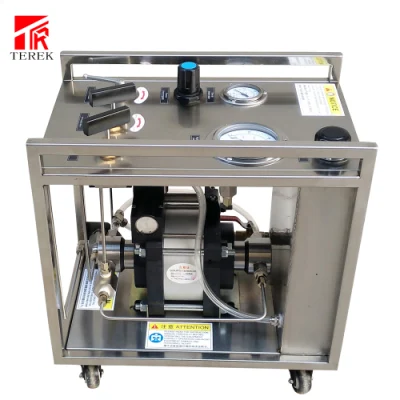 Banco di prova per pompe Hydro Test per sistemi di iniezione chimica ad alta pressione per pompe pneumatiche